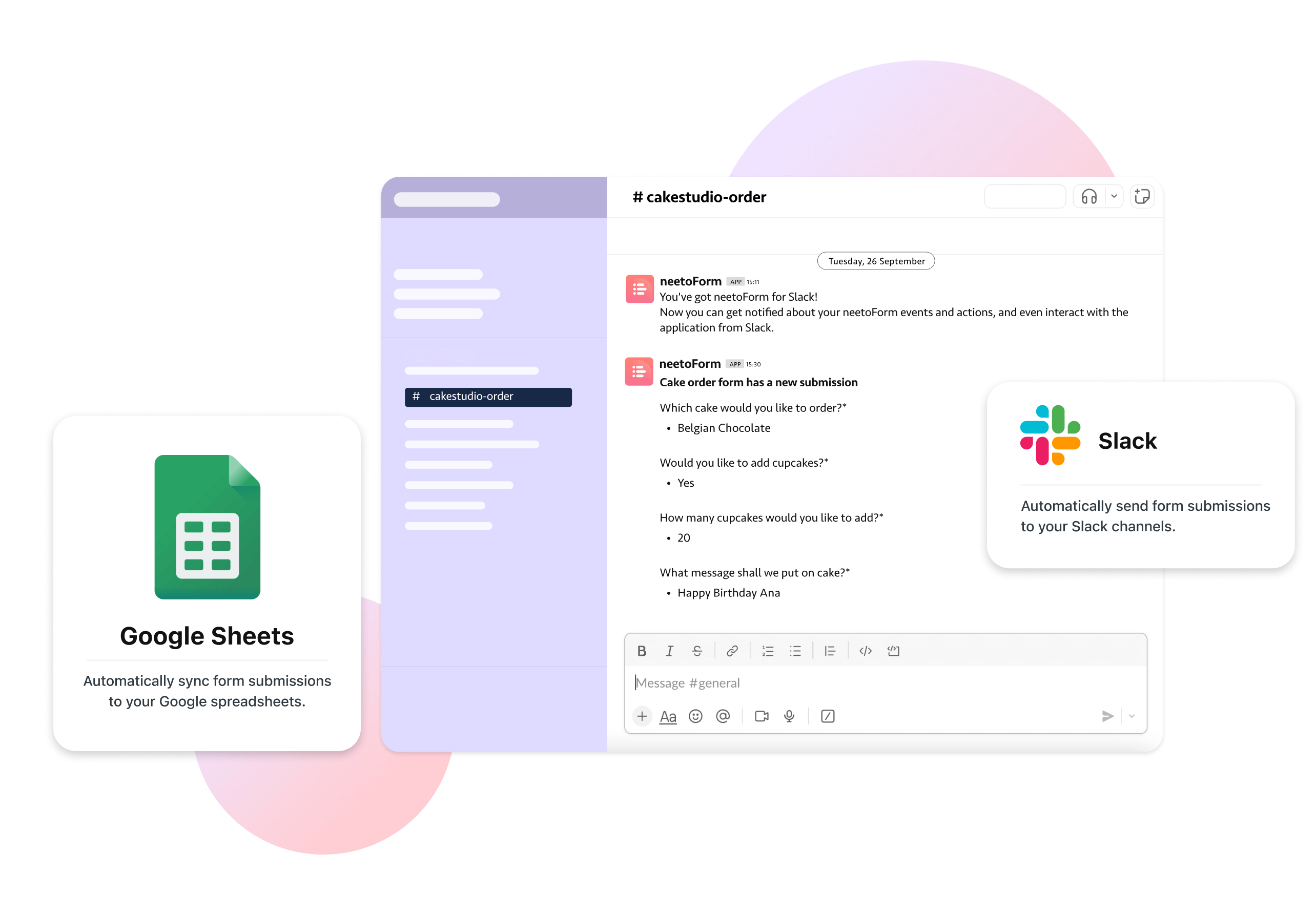 Integrate with Google Sheet and Slack